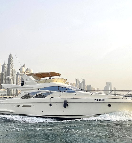 Azimut Grand Crew 50 ft Yacht Rent with Captain in Dubai Marina (up to