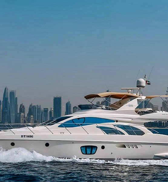 Azimut White Pearl 55 ft Yacht Rent with Captain in Dubai Marina (up to