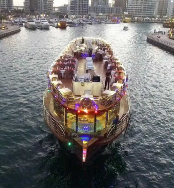 Falcon Oasis Dhow Dinner Cruise in Dubai Marina. Price from $38 - Take ...