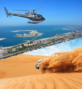 Combo Helicopter Tour with Jeep Safari in Dubai picture 